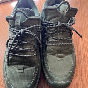 Jordan Men's Olive Green Sneakers.